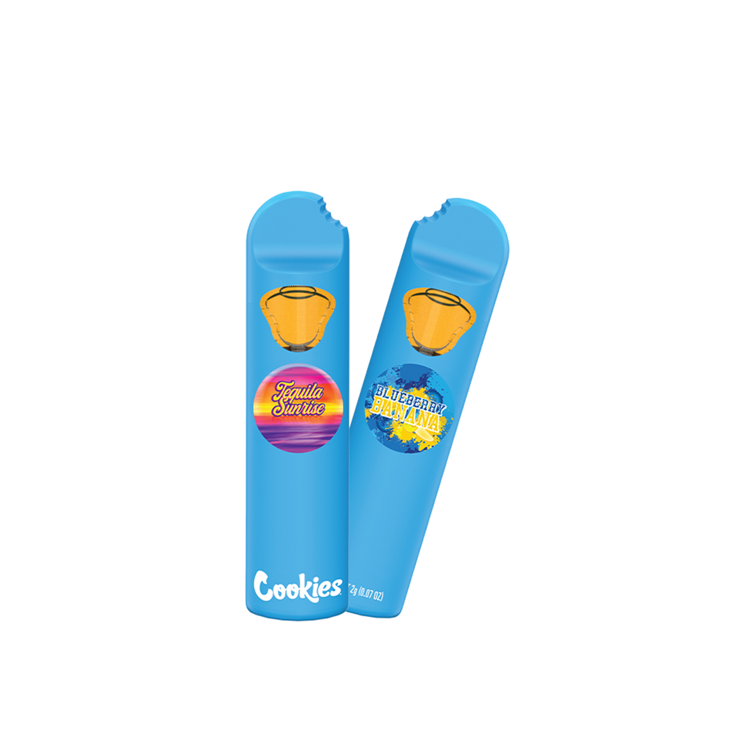 Cookies - THCA Dual Chamber Blueberry Banana & Tequila Sunrise 2g