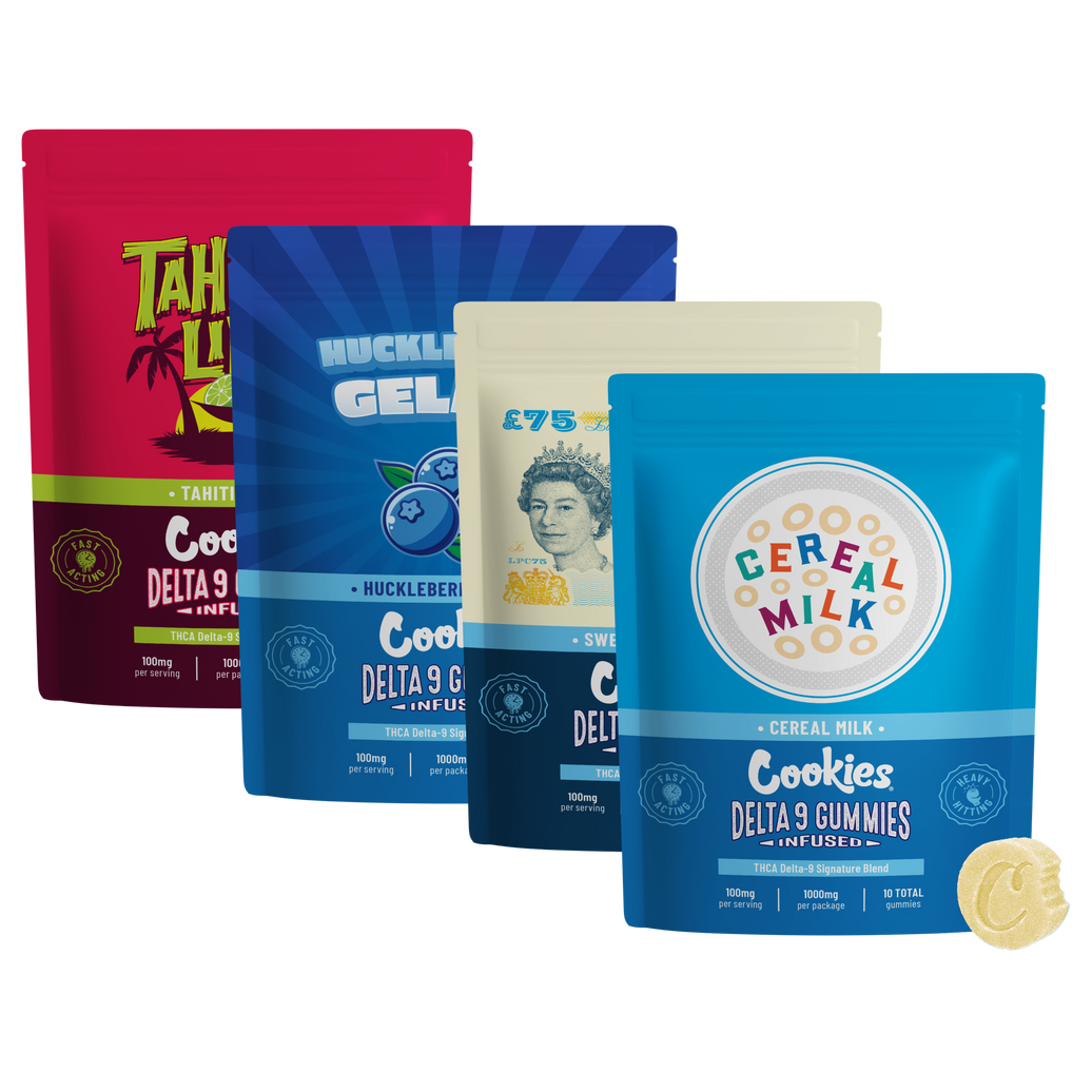 Cookies 100mg Gummies x4 Bundle