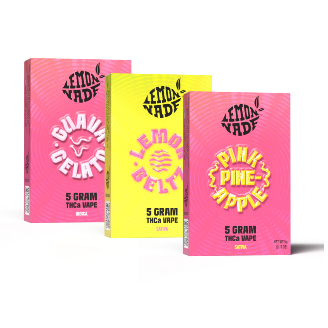Lemonnade 5g Vape x3 Assorted Bundle