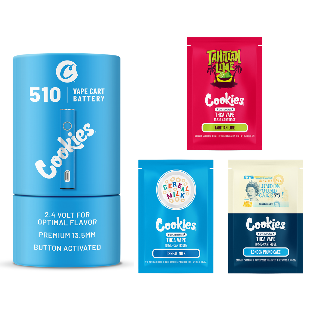 Cookies Cartridges x3 + Battery Bundle
