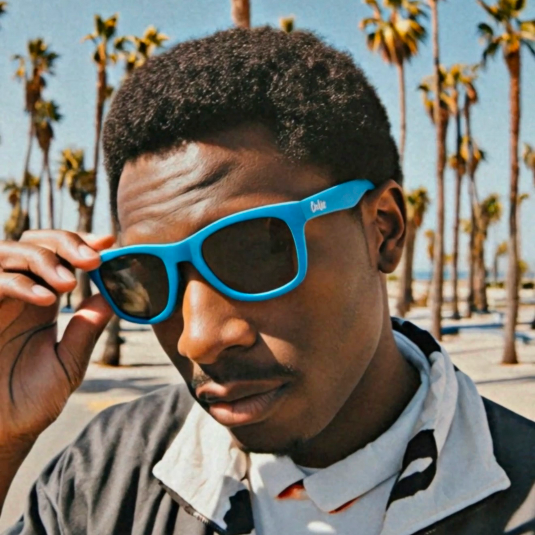 Cookies - Blue Sunglasses w/ White Logo