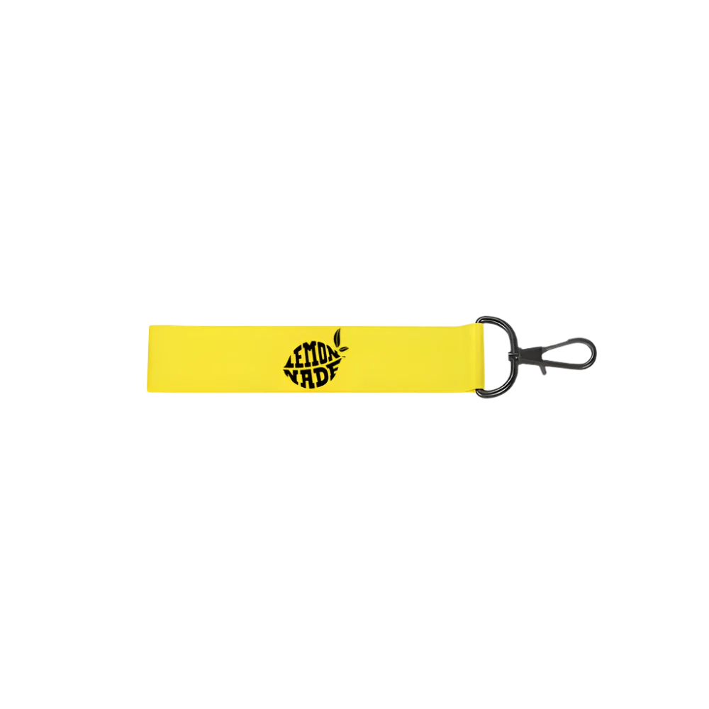 LemonNade - Yellow Short Lanyard - Black Logo