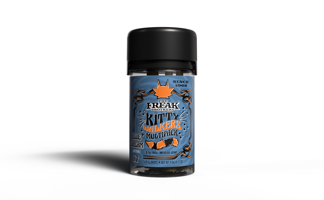 Freak Brothers - THCA Kitty Walkers Pre-Roll 0.7g - 7ct Jar - Blue Dream