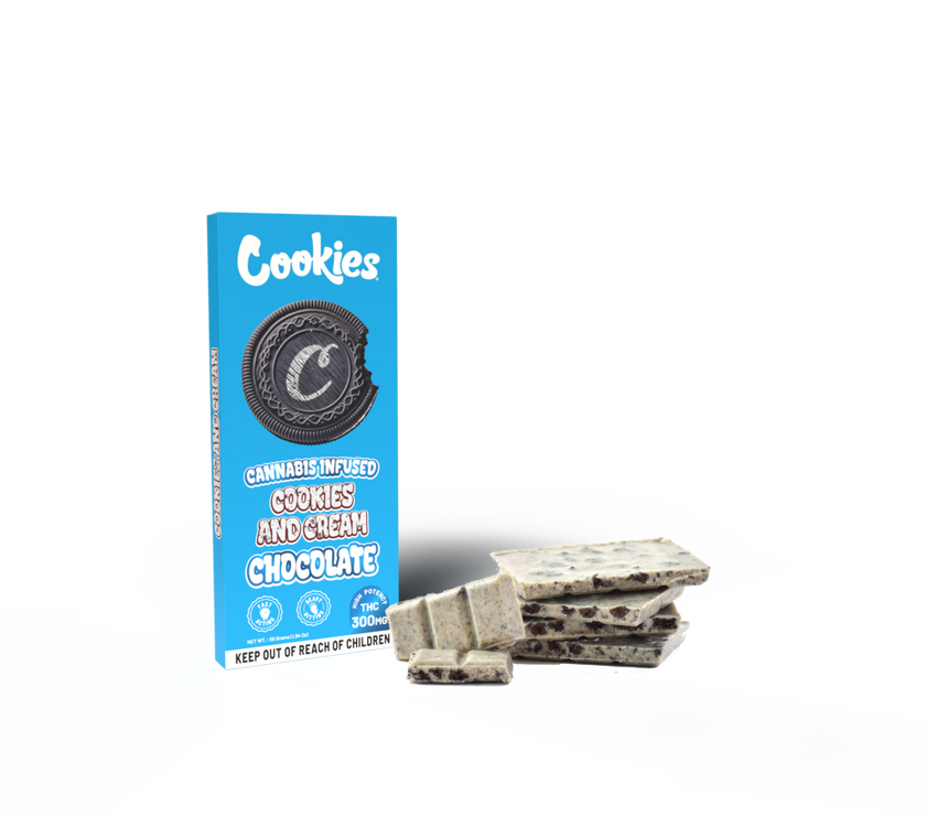 Cookies - Delta 9 Chocolate Bar 300mg - Cookies & Cream