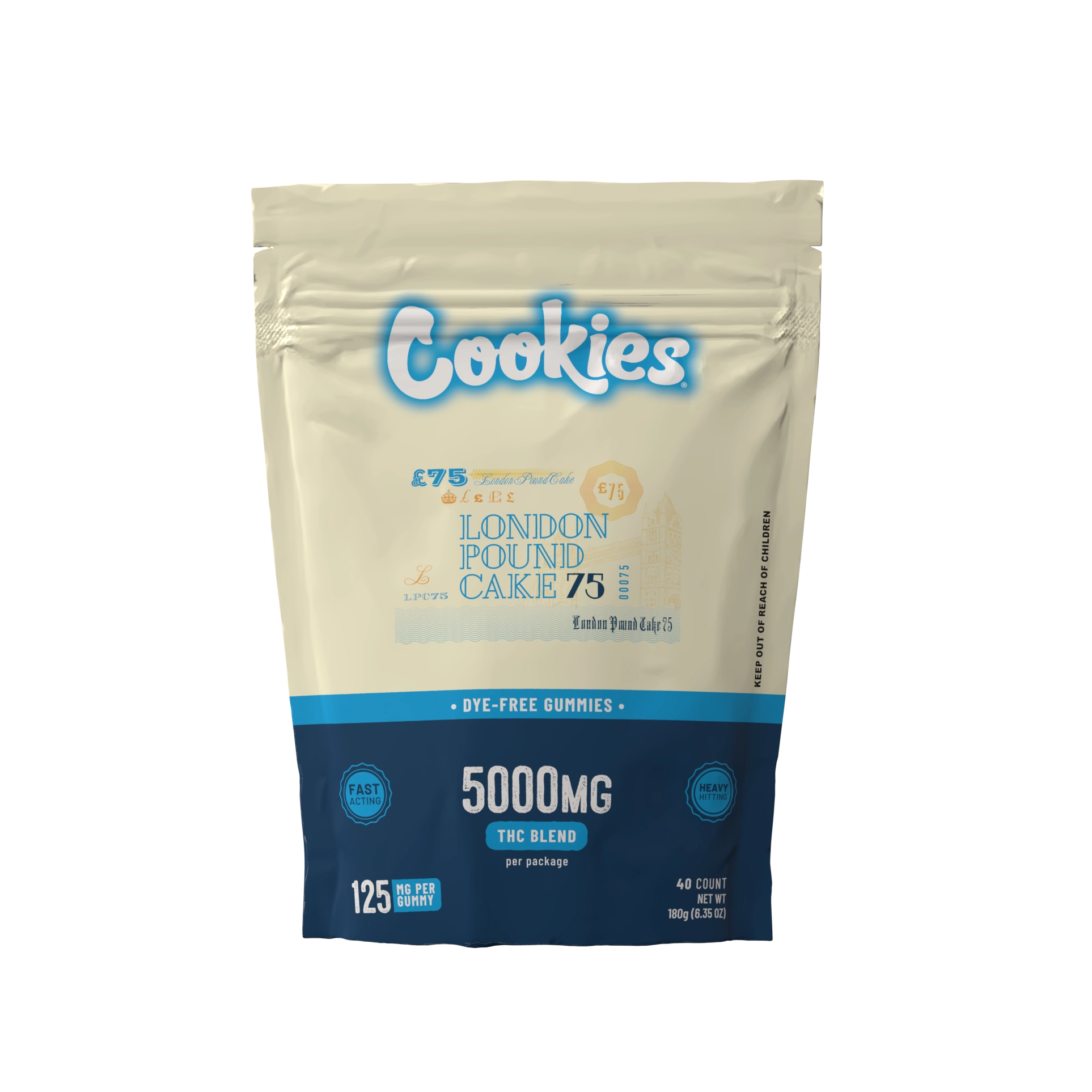 Cookies - Hemp Signature Blend Gummy 125mg - London Pound Cake