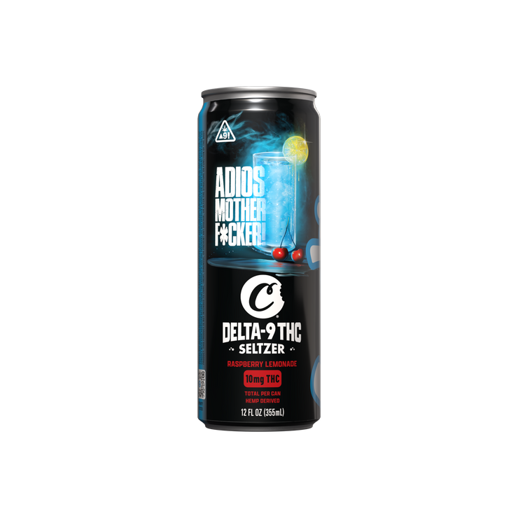 Cookies - Delta 9/THC Seltzer Can 10mg - Adios MF - 4 Pack