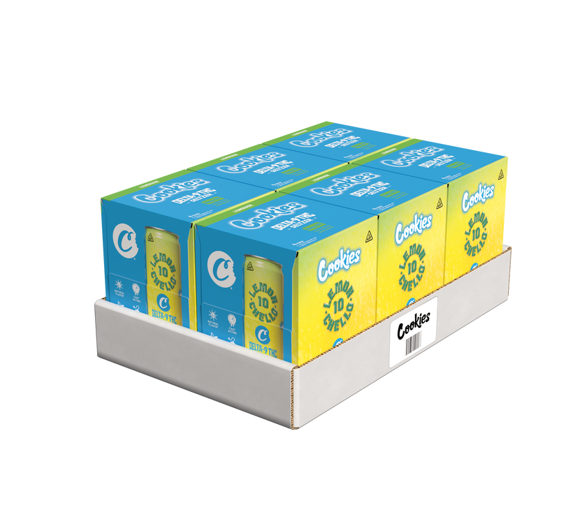 Cookies - Delta 9/THC Seltzer Can 10mg - Lemonchello - 4 Pack