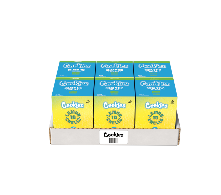 Cookies - Delta 9/THC Seltzer Can 10mg - Lemonchello - 4 Pack