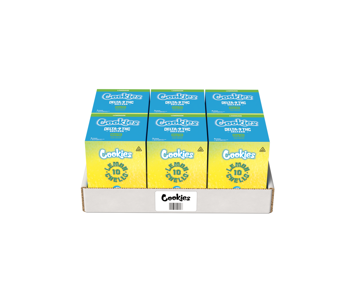 Cookies - Delta 9/THC Seltzer Can 10mg - Lemonchello - 4 Pack