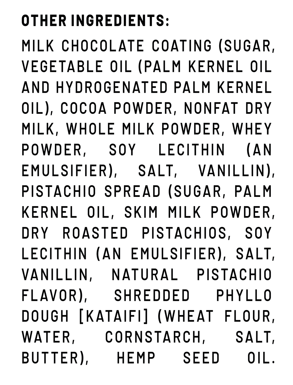 Non-Infused Dubai Chocolate