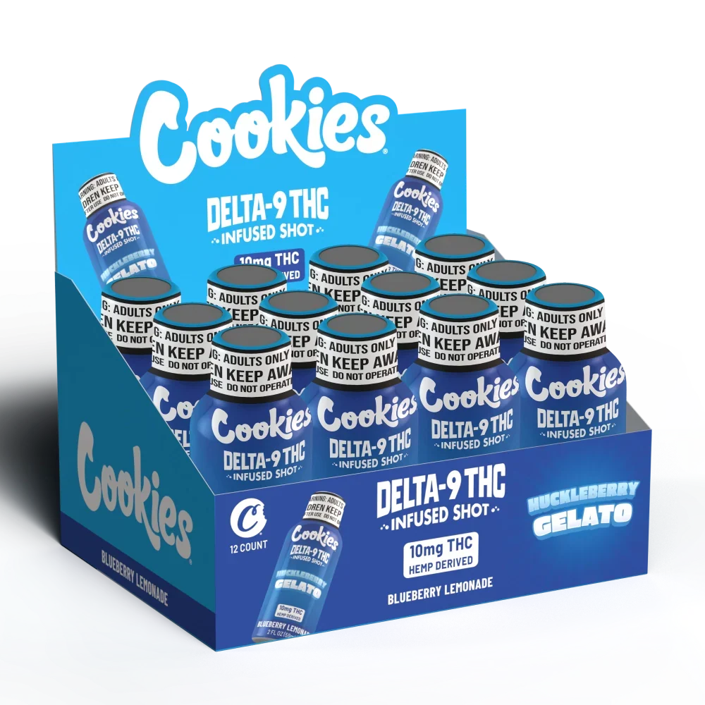 Cookies - D9/THC Infused Shot 10mg - Huckleberry Gelato