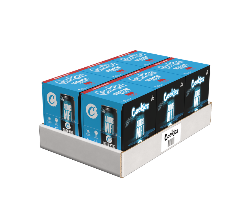 Cookies - Delta 9/THC Seltzer Can 10mg - Adios MF - 4 Pack