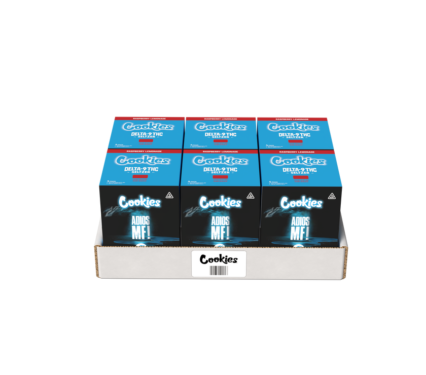 Cookies - Delta 9/THC Seltzer Can 10mg - Adios MF - 4 Pack
