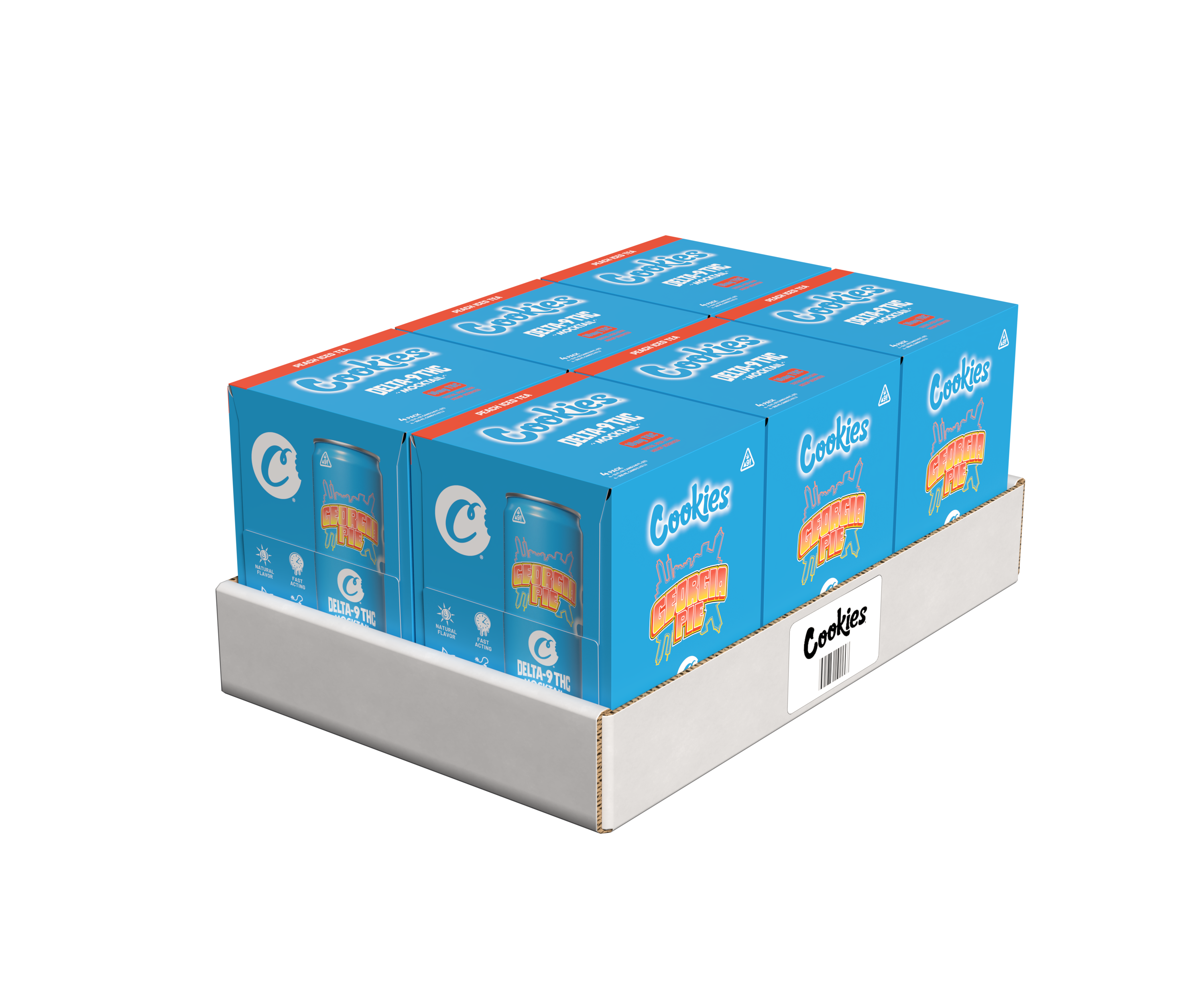 Cookies - Delta 9/THC Mocktail Can 10mg - Georgia Pie - 4 Pack