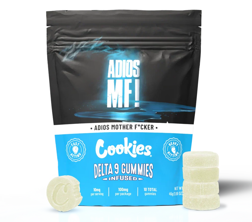 Cookies - Delta 9 Gummy 10mg - Adios MF - 10ct Bag