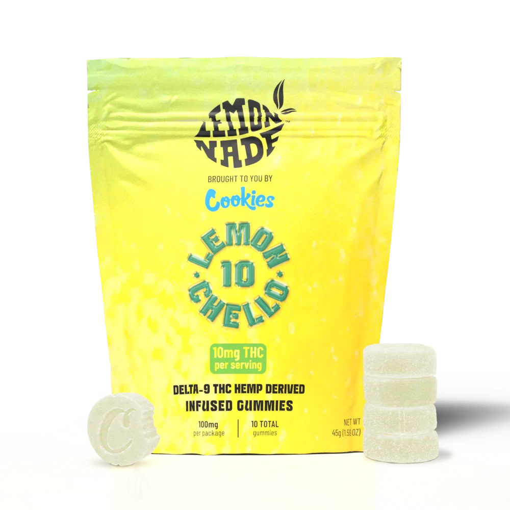 Cookies - Delta 9 Gummy 10mg - Lemonchello - 10ct Bag Cookies - Delta 9 Gummy 10mg - Lemonchello - 10ct Bag
