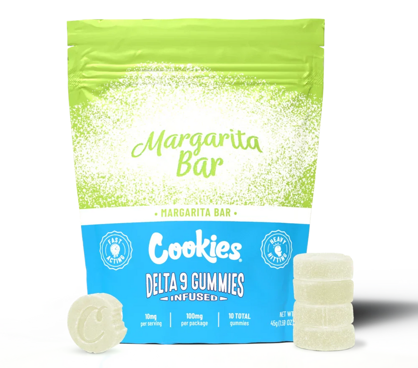 Cookies - Delta 9 Gummy 10mg - Margarita Bar - 10ct Bag