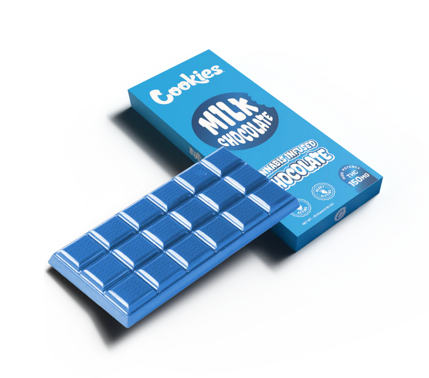 Cookies - Delta 9 Milk Chocolate Bar 150mg - Blue
