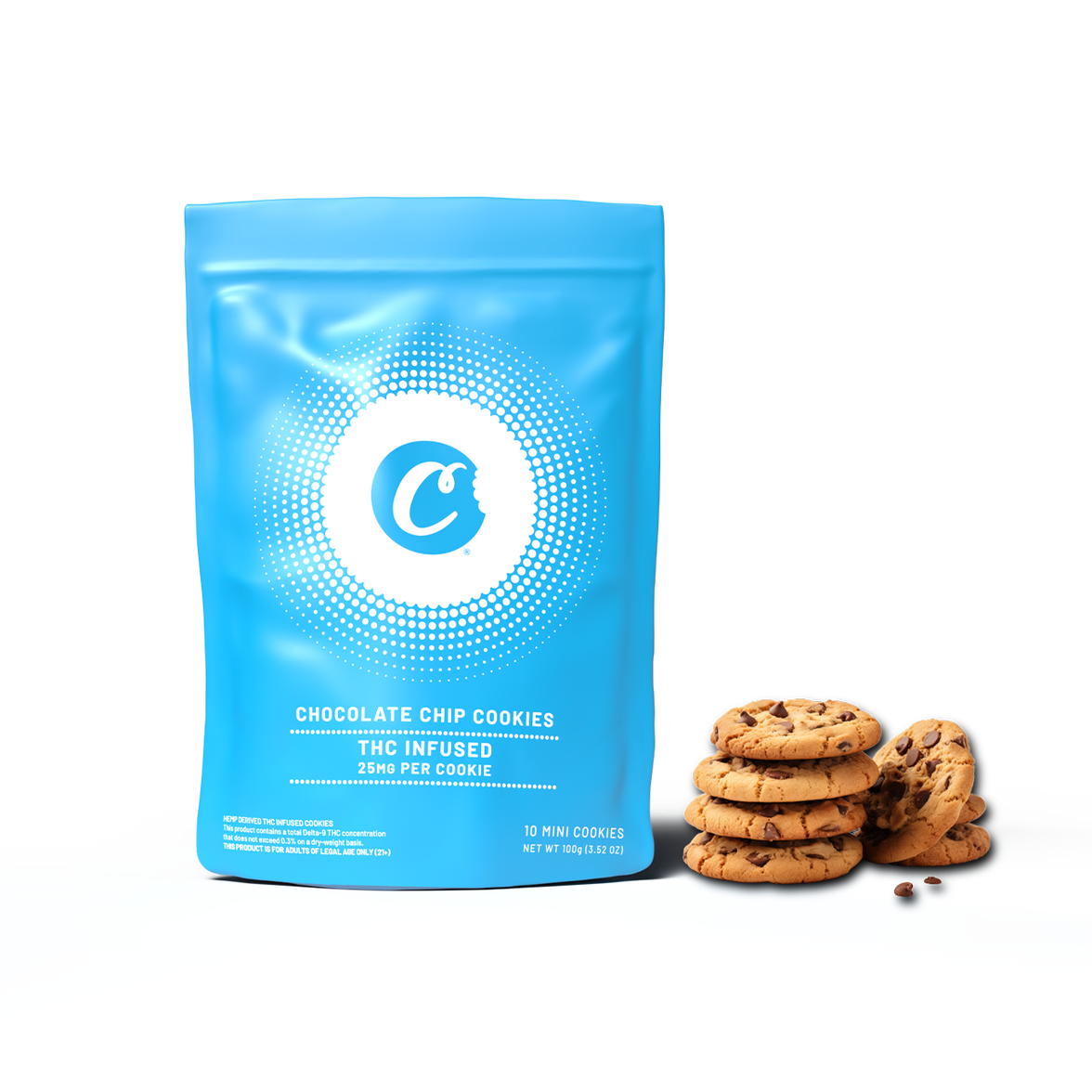 Cookies - Delta 9 Chocolate Chip Cookie 25mg - 10ct Bag
