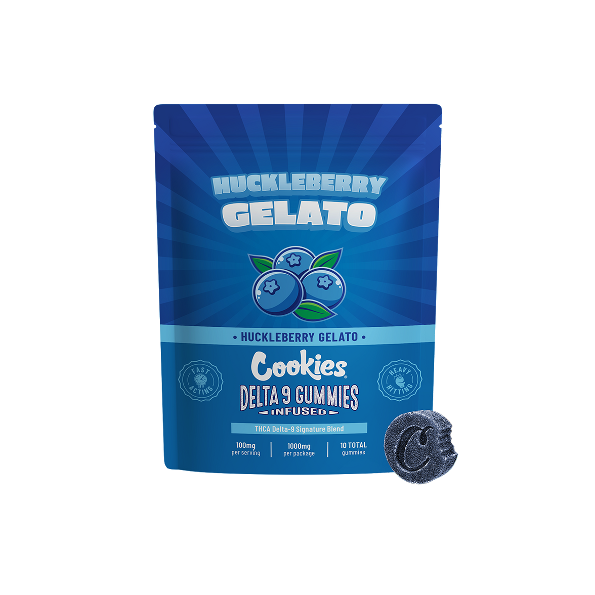 Cookies - THCA/Delta 9 Special Blend Infused Gummy Huckleberry Gelato