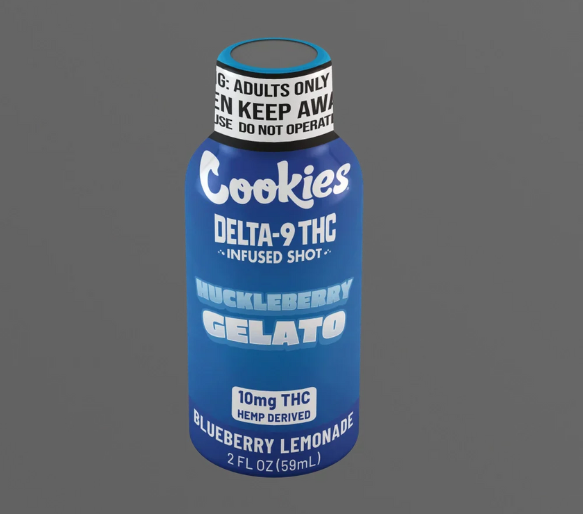 Cookies - D9/THC Infused Shot 10mg - Huckleberry Gelato