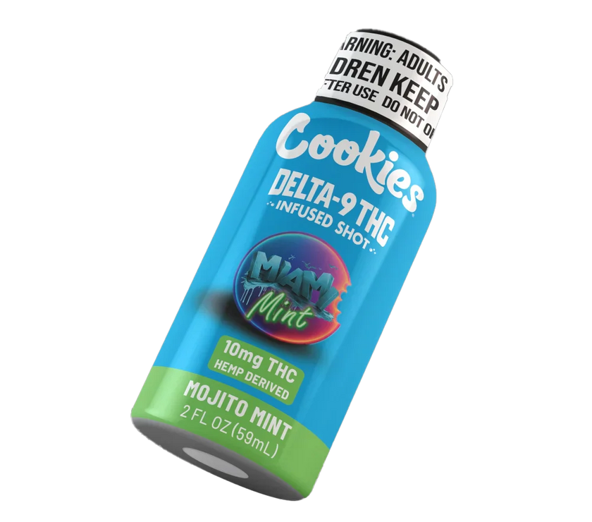Cookies - D9/THC Infused Shot 10mg - Miami Mint Cookies - D9/THC Infused Shot 10mg - Miami Mint