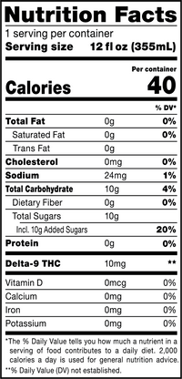 Cookies - Delta 9/THC Seltzer Can 10mg - Lemonchello - 4 Pack