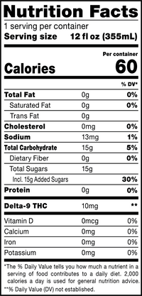 Cookies - Delta 9/THC Seltzer Can 10mg - Miami Mint - 4 Pack