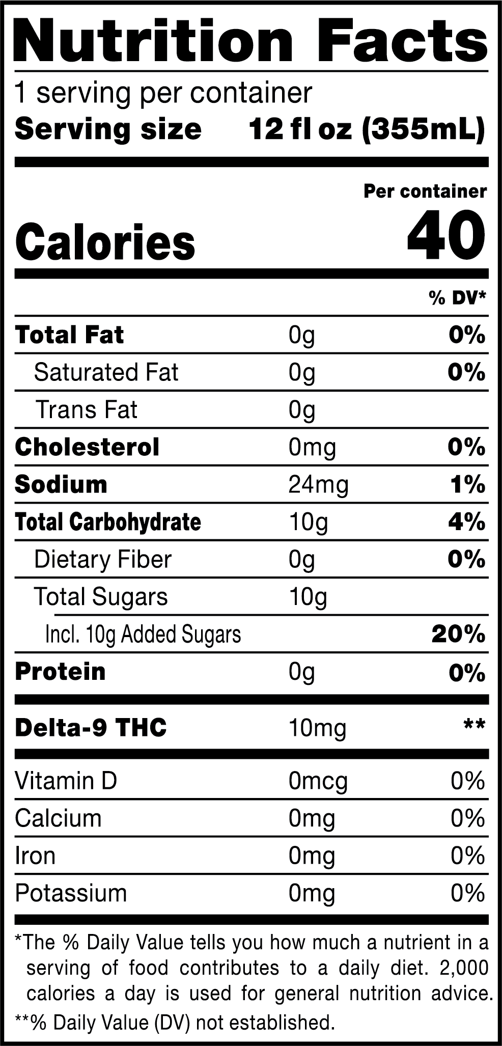Cookies - Delta 9/THC Seltzer Can 10mg - Huckleberry Gelato - 4 Pack