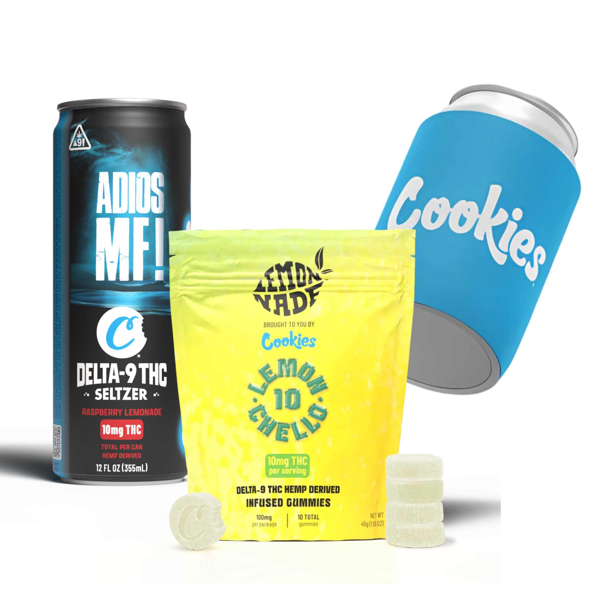 Drinks + Gummies + Koozie Bundle #2