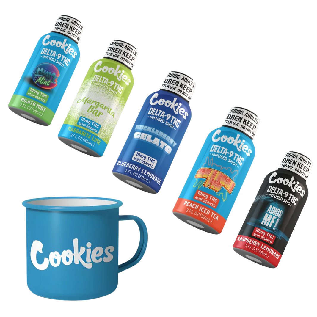 Cookies Infused Shots x5 Bundle + FREE MUG