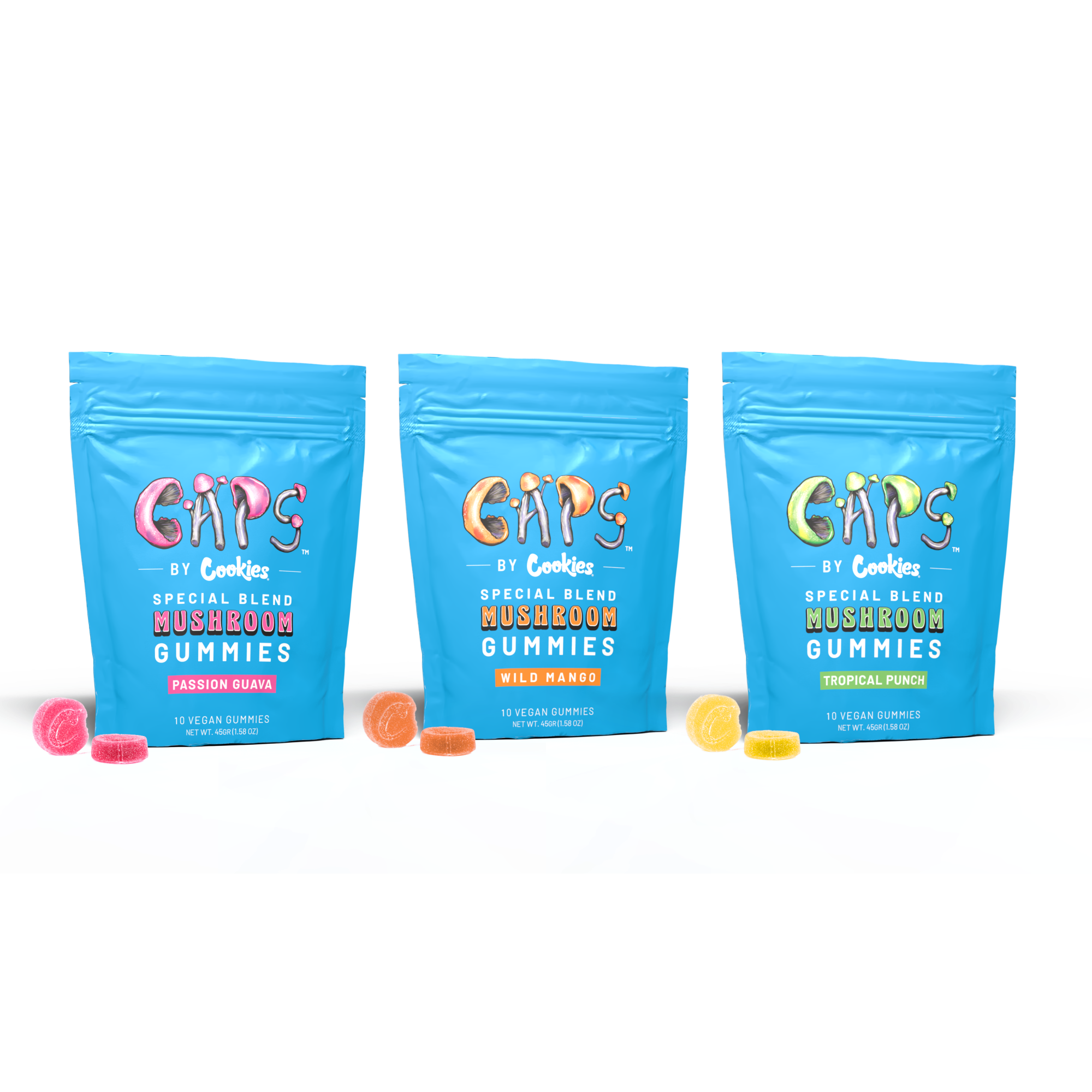 Cookies Mushroom Gummies Bag x4 Bundle