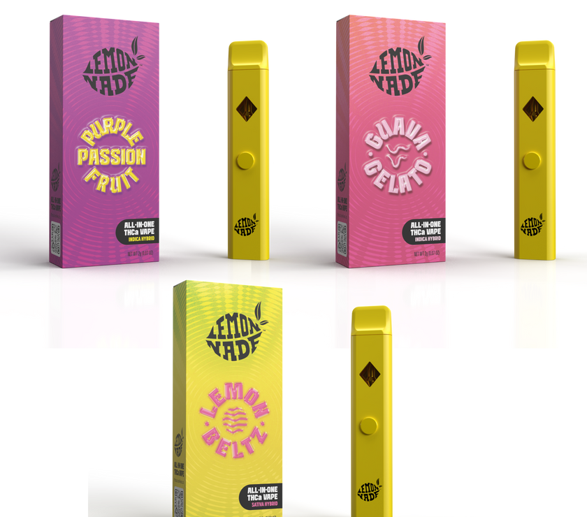 Lemonnade 2g Vape x3 Bundle