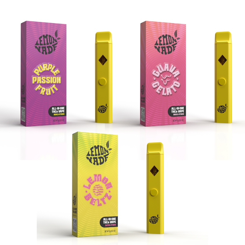 Lemonnade 2g Vape x3 Bundle
