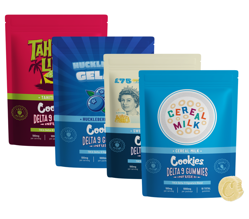 Cookies 100mg Gummies x4 Bundle