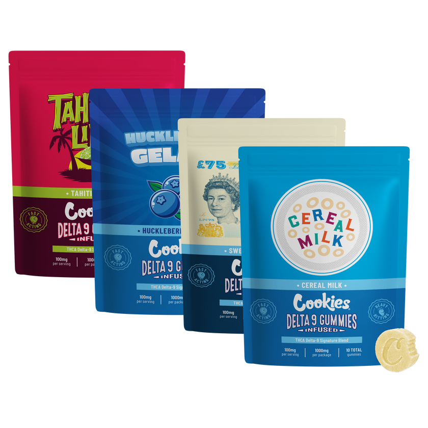 Cookies 100mg Gummies x4 Bundle