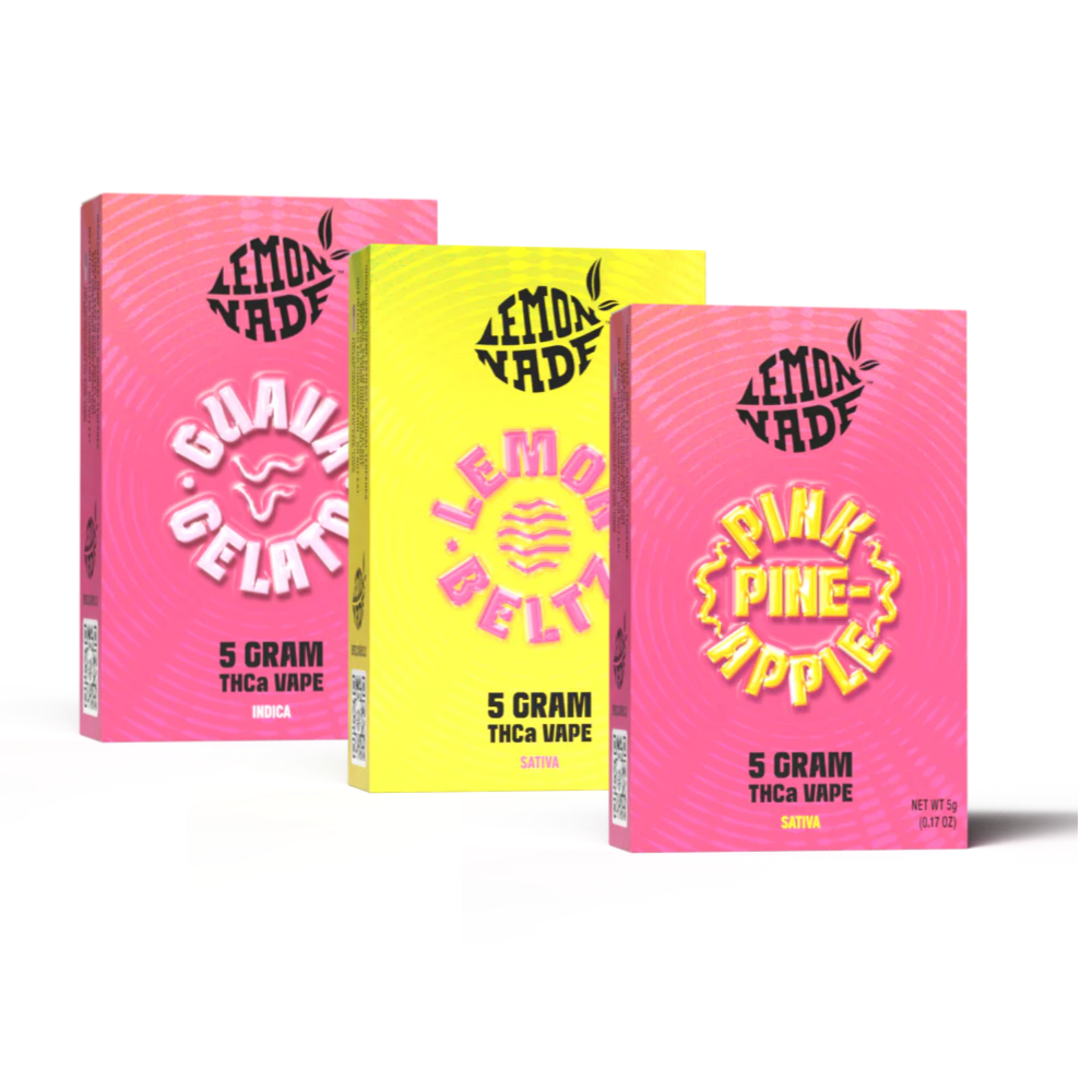 Lemonnade 5g Vape x3 Assorted Bundle