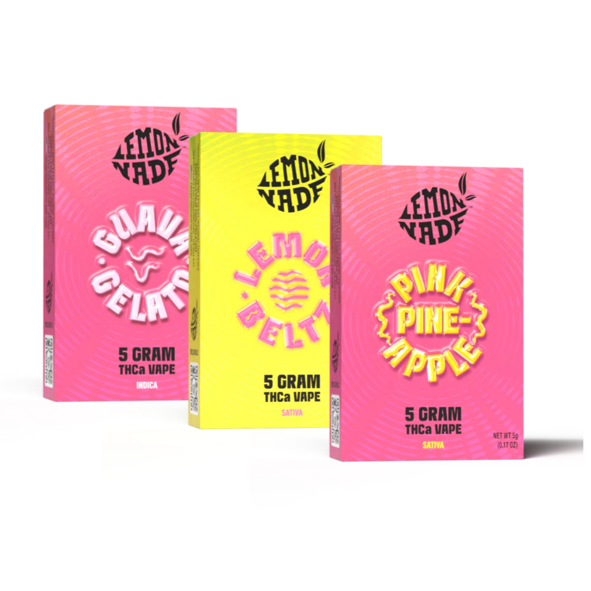 Lemonnade 5g Vape x3 Assorted Bundle