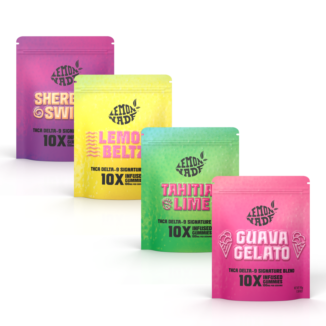 Lemonnade 10ct 100mg Gummies x4 Bundle