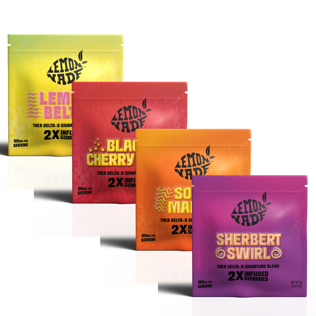 Lemonnade 2ct 100mg Gummies x4 Bundle