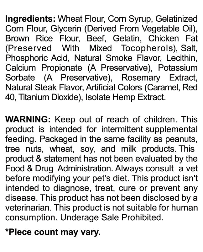 Cookies - CBD Pet Treat 16oz 200mg - Soft Chew - Baked Bones