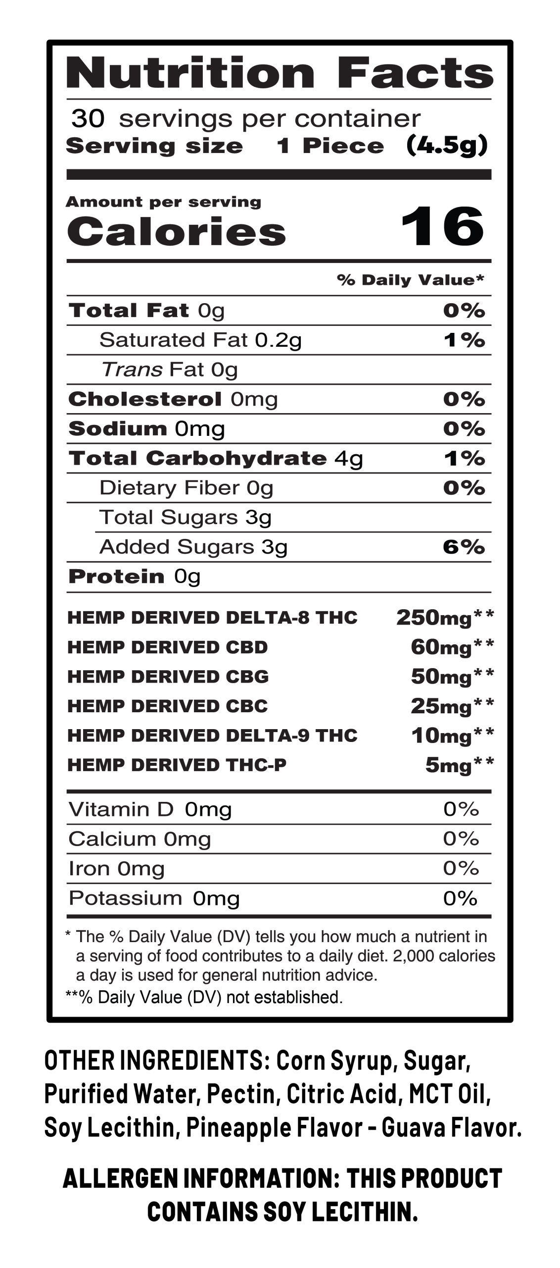 Cookies - Hemp Signature Blend Gummy 400mg - Clear - Hawaiian Rain - 30ct Jar
