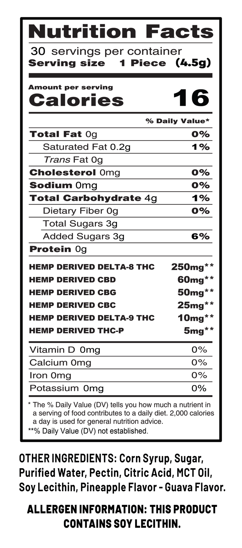 Cookies - Hemp Signature Blend Gummy 400mg - Clear - Hawaiian Rain - 30ct Jar