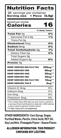 Cookies - Hemp Signature Blend Gummy 400mg - Clear - Hawaiian Rain - 30ct Jar