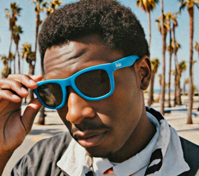 Cookies - Blue Sunglasses w/ White Logo