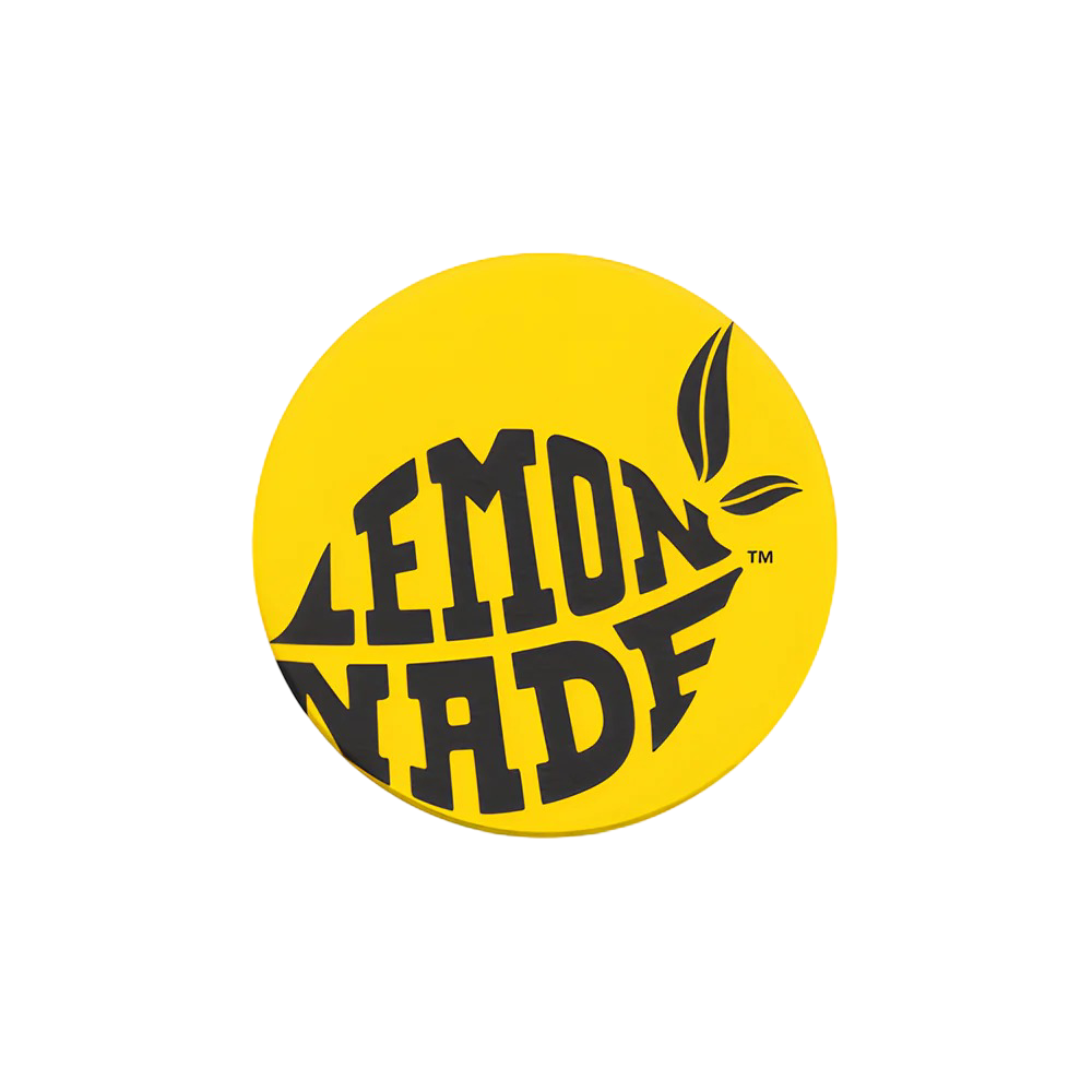 LemonNade - Yellow Drink Coaster - Black Logo