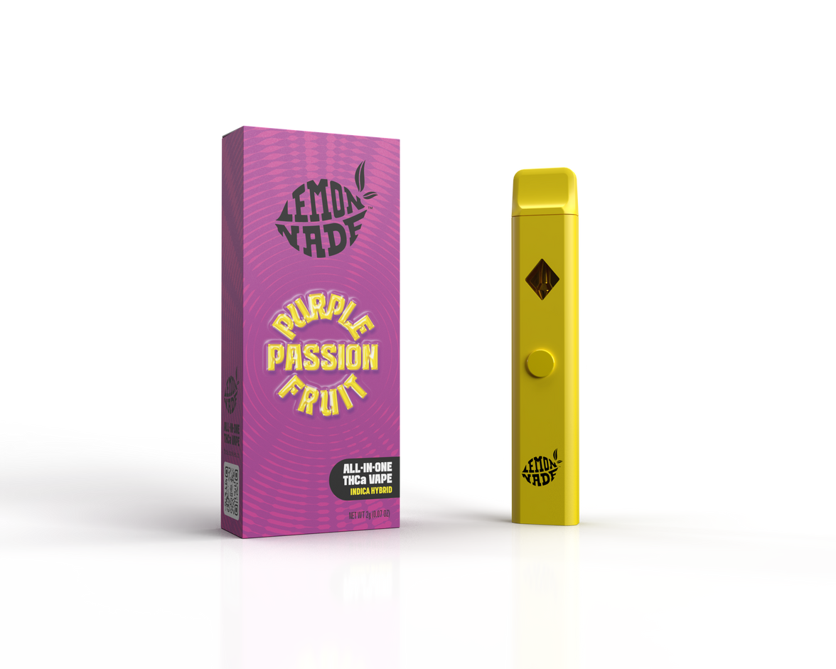 LemonNade - THCA Blend Disposable 2ml - Purple Passionfruit