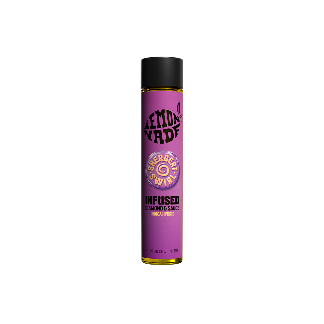 LemonNade - THCA Blend w/ Diamonds Pre-Roll 1g - Sherbert Swirl