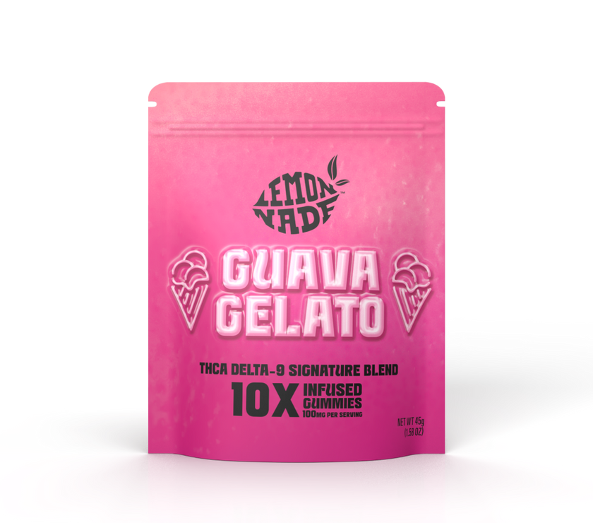 LemonNade - THCA Delta 9 Blend Gummies 2ct Bag - Guava Gelato