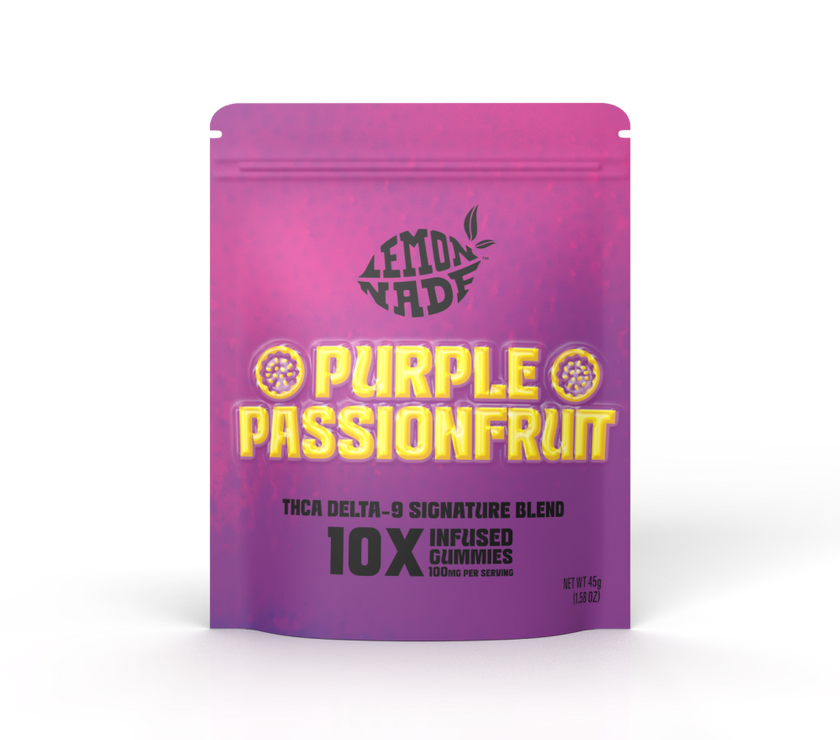 LemonNade - THCA Delta 9 Blend Gummies - Purple Passionfruit